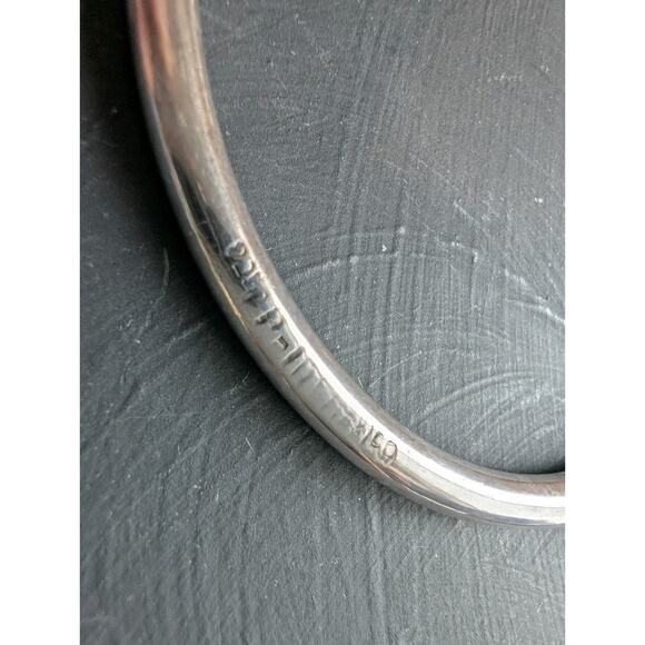 Two Vintage Mexico Sterling Silver 925 Bangle Bracelets 26 grams - Picture 7 of 7